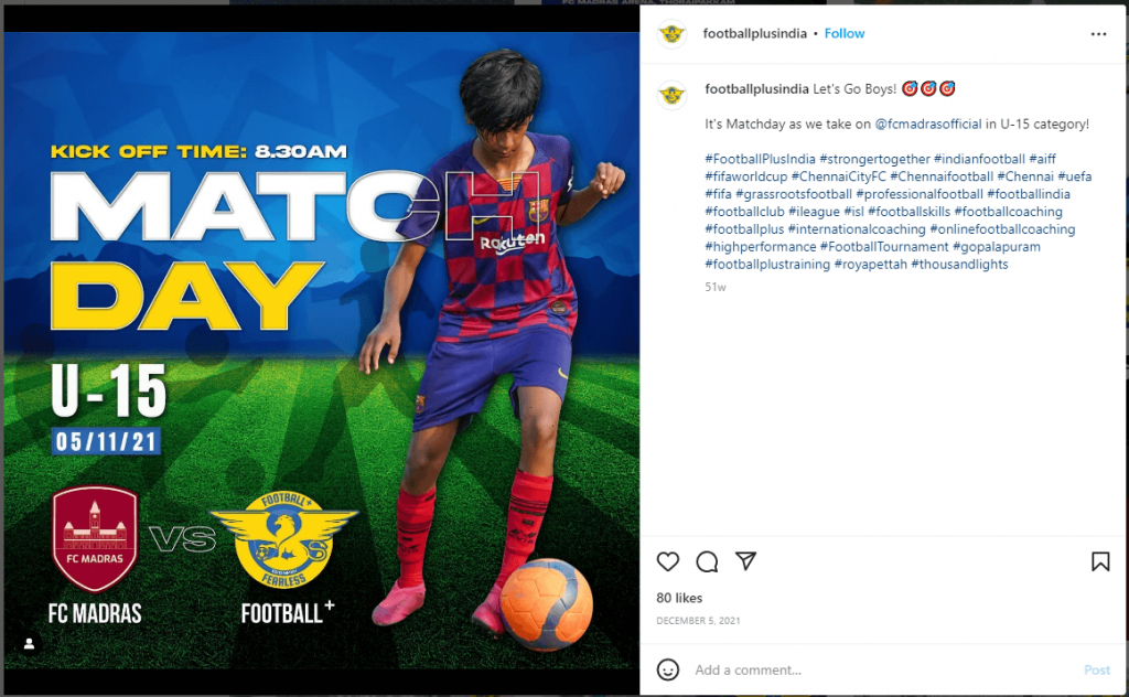 Football+ Pro Soccer Academy
Instagram