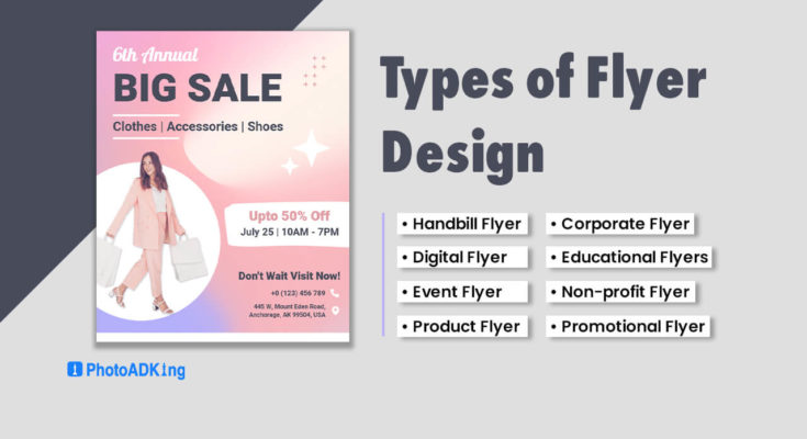 types of flyer design