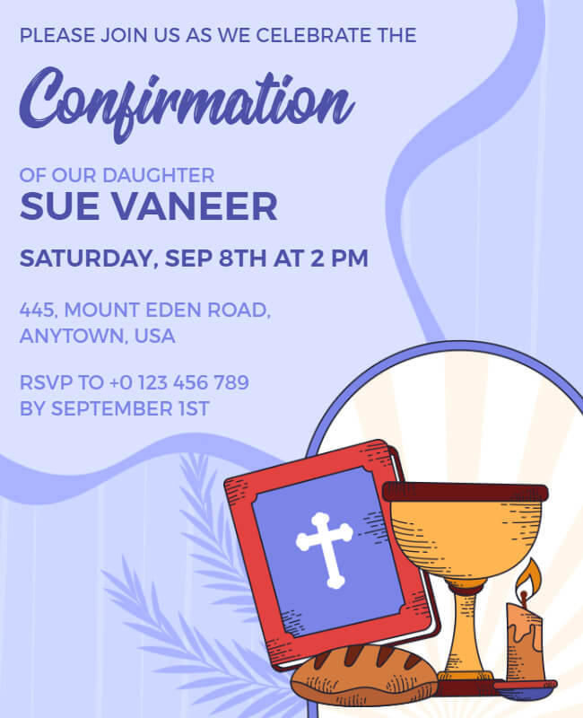 church confirmation flyer