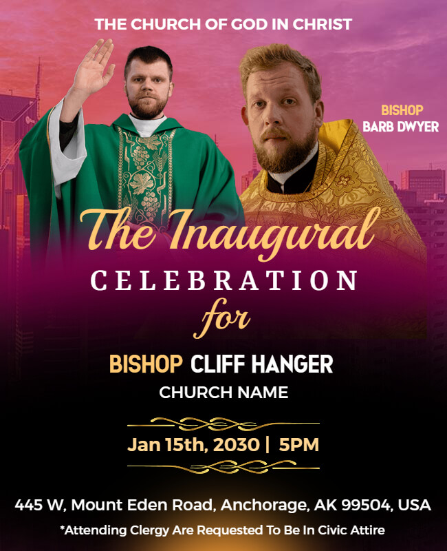 church event flyer