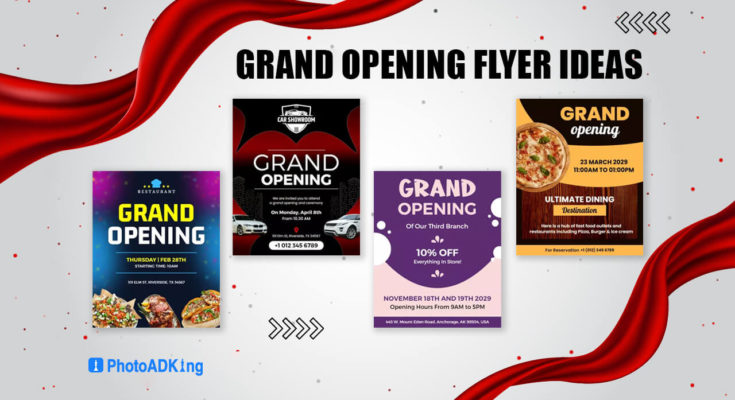 grand opening flyer ideas