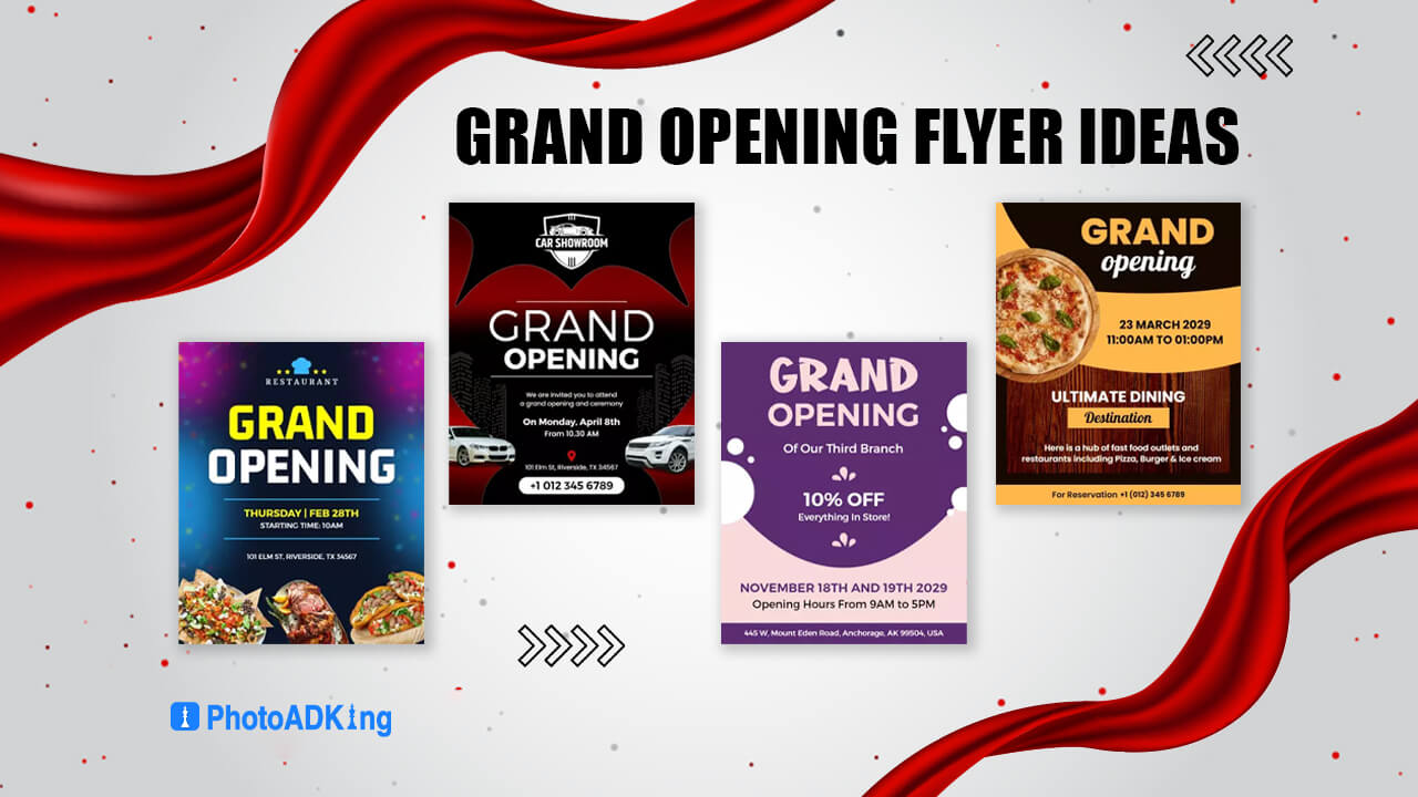 Free custom printable grand opening flyer templates