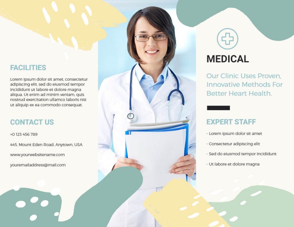 medical tri-fold brochure template
