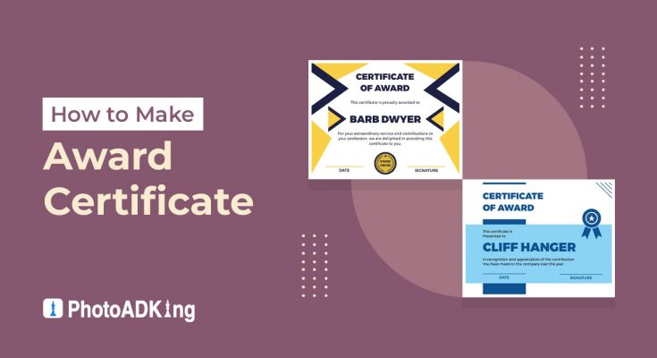 how to make award certificate