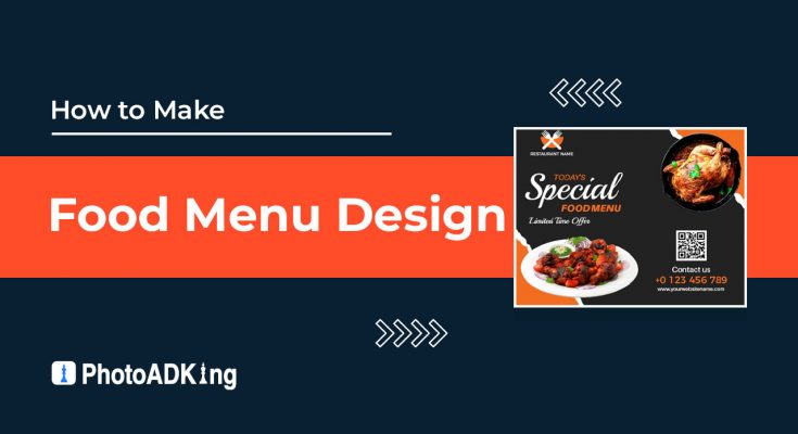 how to make a food menu design