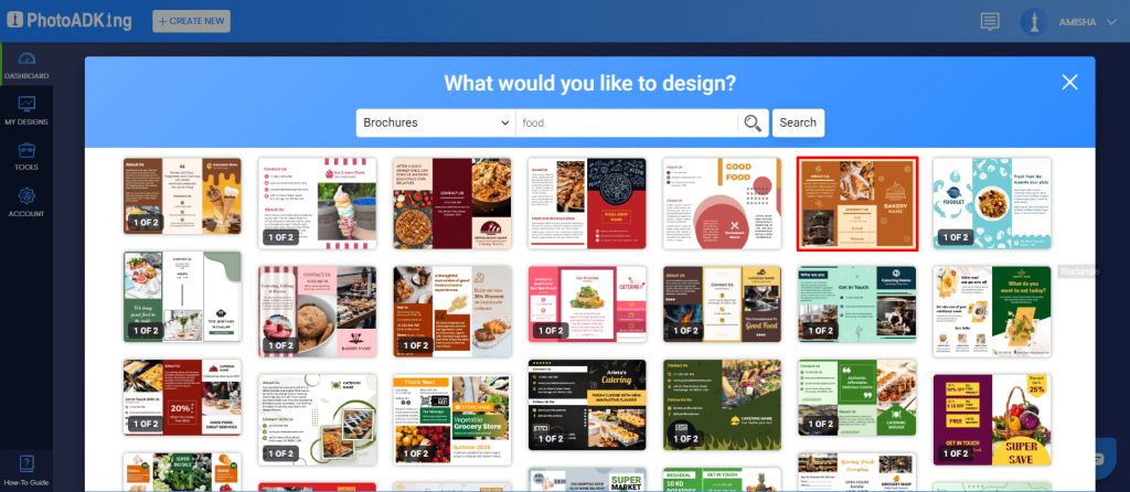 PhotoADKing food brochure templates