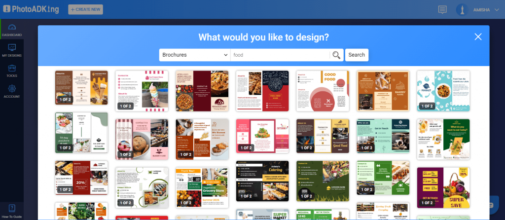 PhotoADKing food brochure templates