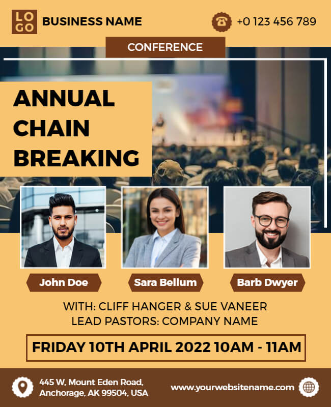 conference event flyer template