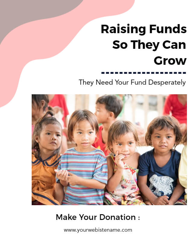 fundraising flyer template for kids