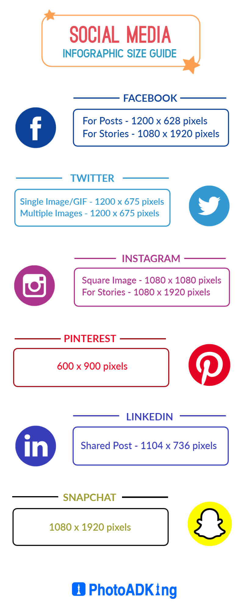 infographic sizes for social media