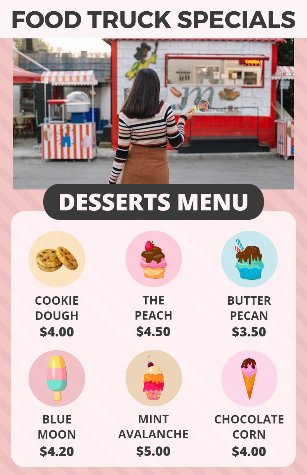 Food Truck Menu Ideas and Examples - PhotoADKing