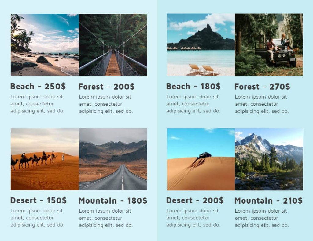 travel brochure with images