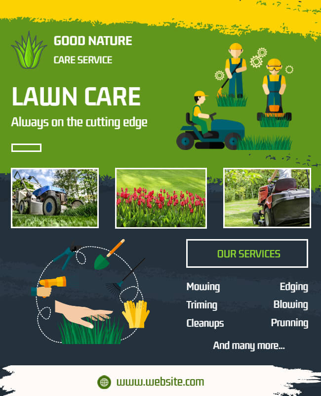 Service Equipment Lawn Care  Flyer