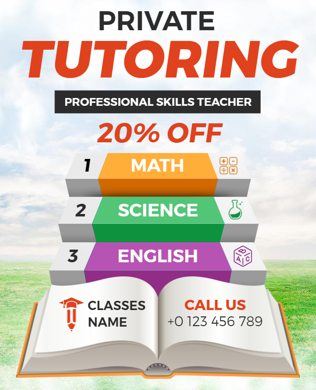 Private Tutoring Flyer