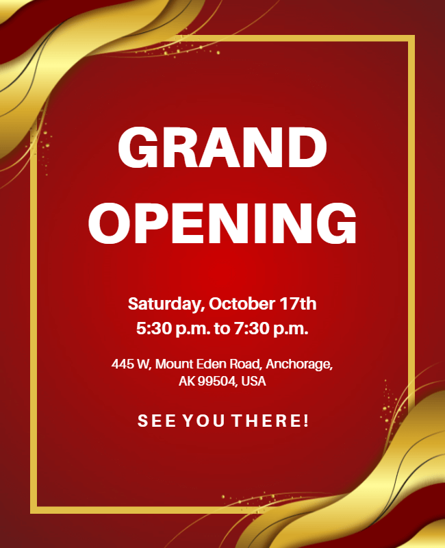 attractive layout grand opening flyer ideas