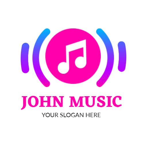 Circle Type Music Logo Example