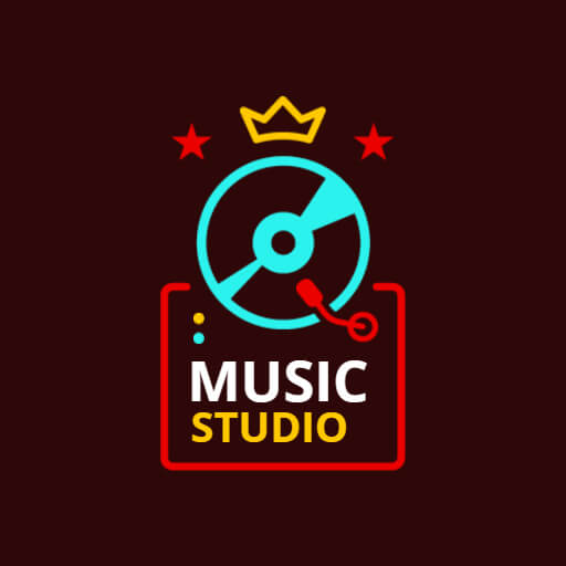 Disc Type Music Logo Example