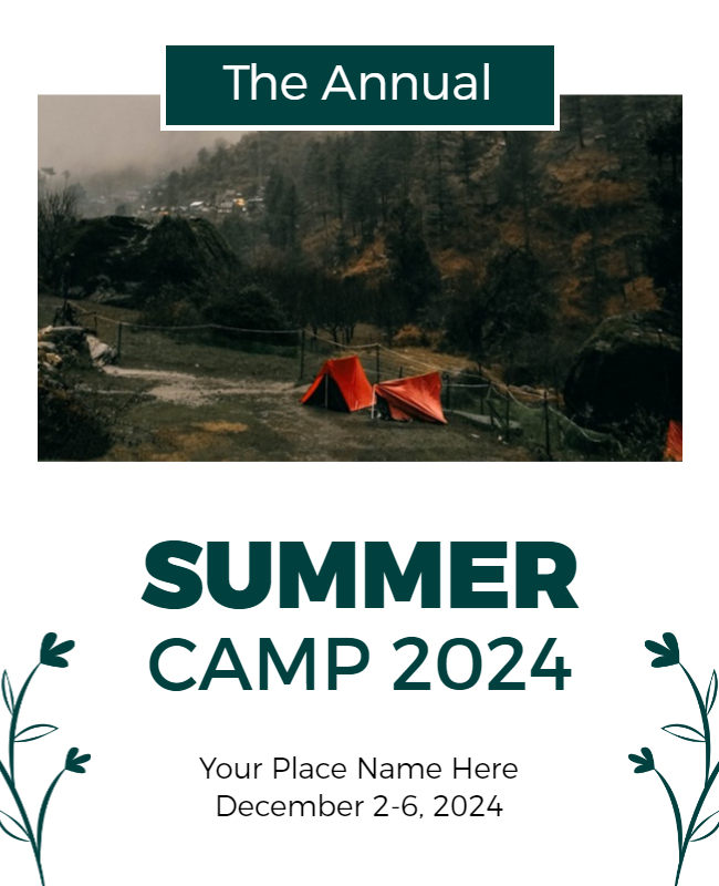 Minimalist Summer Camp Flyer
