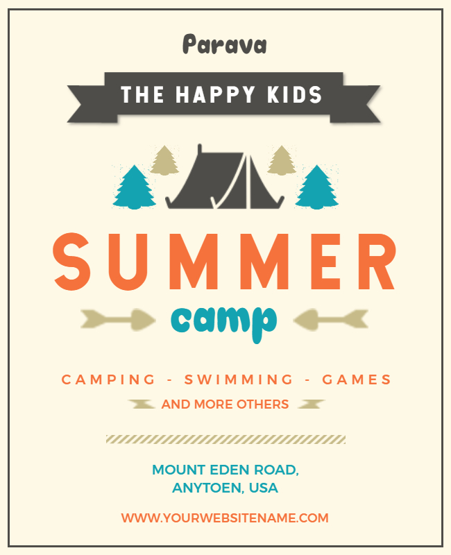 Mix It Up Camp Flyer Template