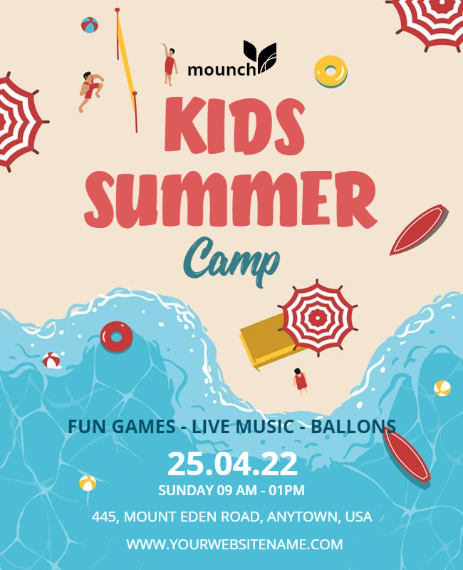 One-Day Camp Flyer Template