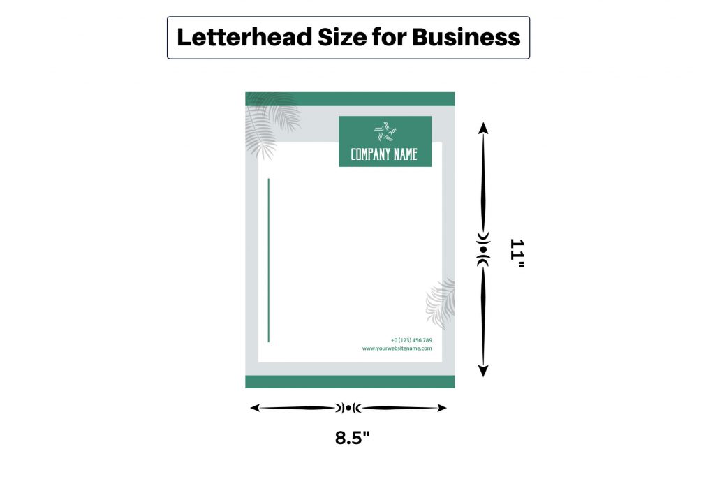 letterhead size for business