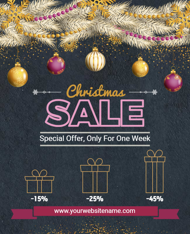 christmas sale flyer example