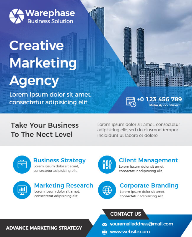 marketing agency flyer