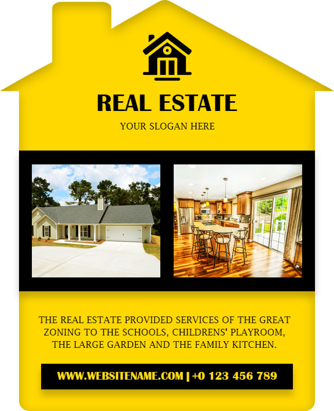 creative real estate flyer template