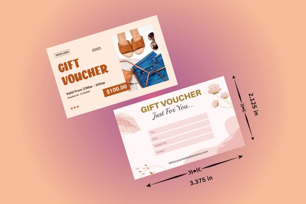 gift card size