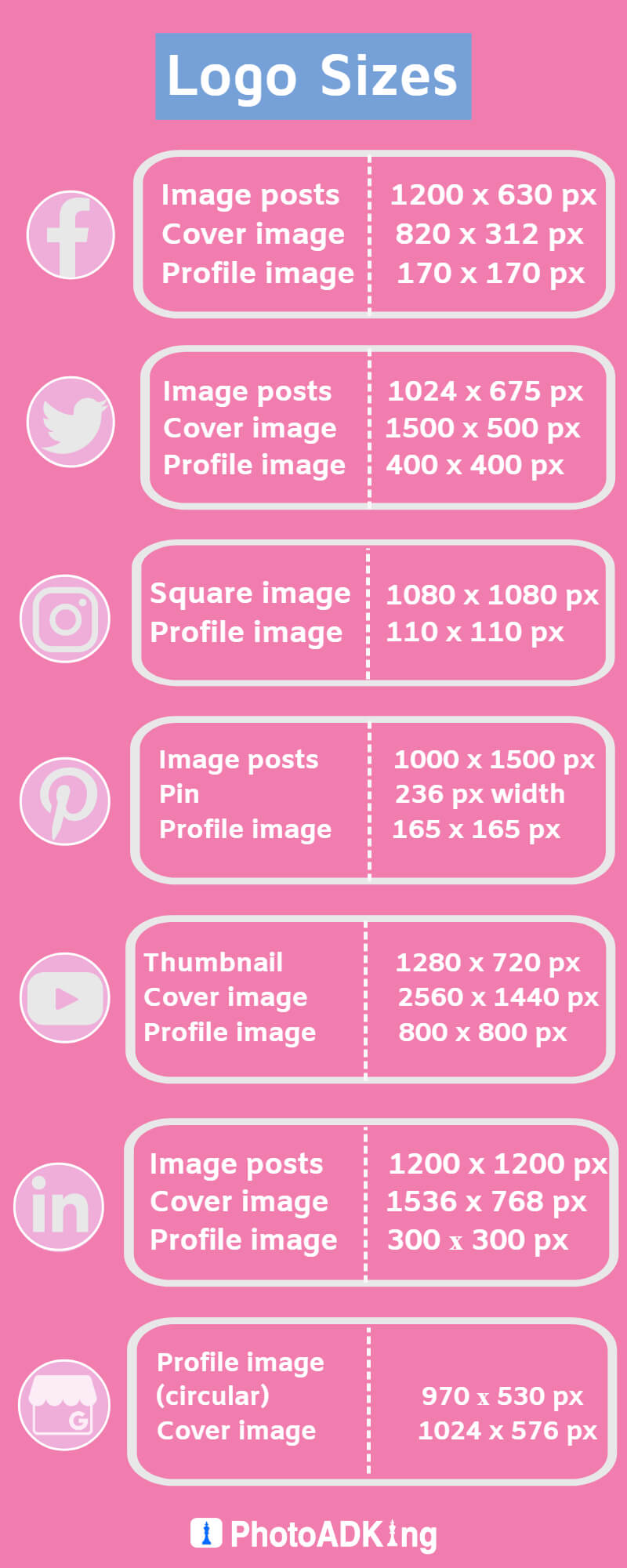 Logo Size Chart | Portal.posgradount.edu.pe