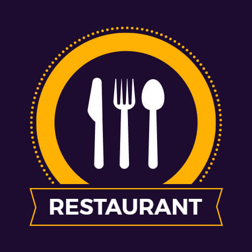 Restaurant circle logo example