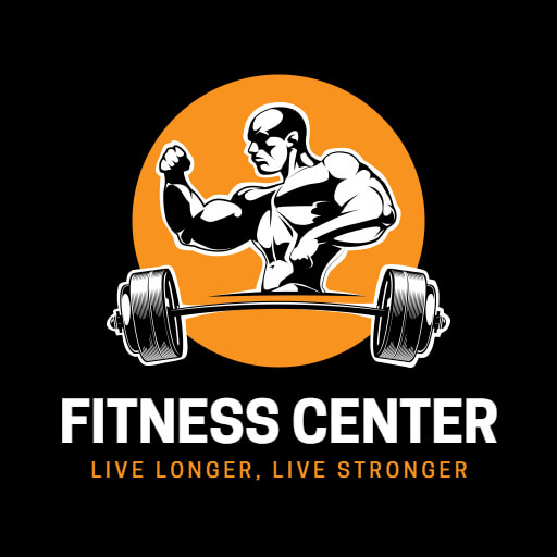 Fitness round logo example