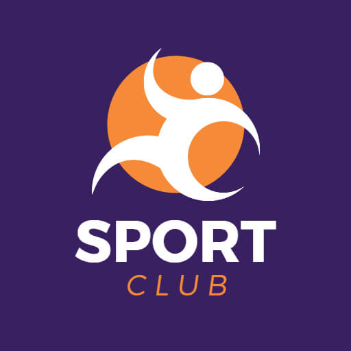 Sports round logo example