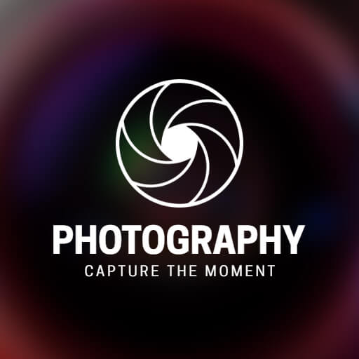 Photography circle logo example