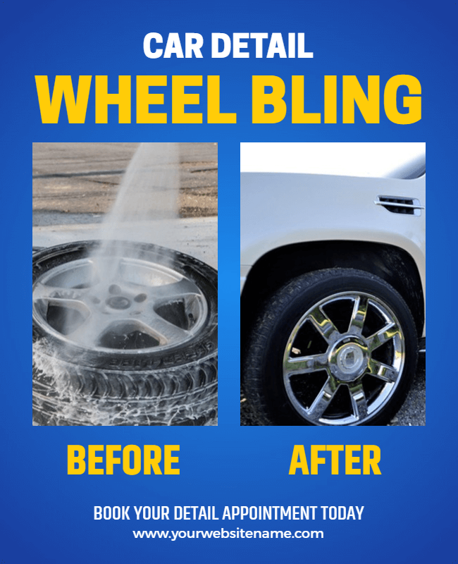 use before and after car wash photos flyer