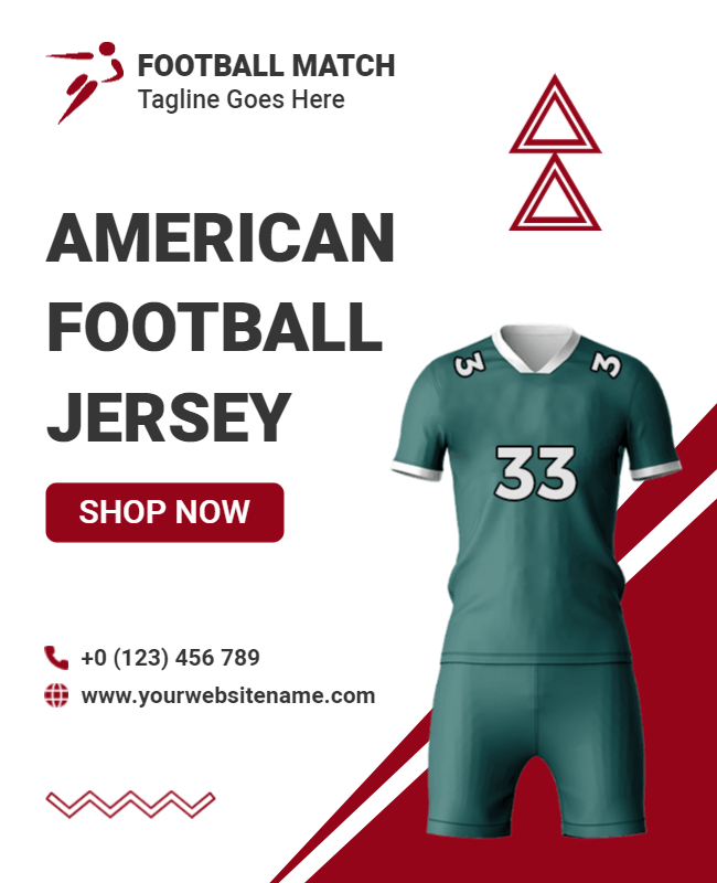 Football Merchandise Flyer idea