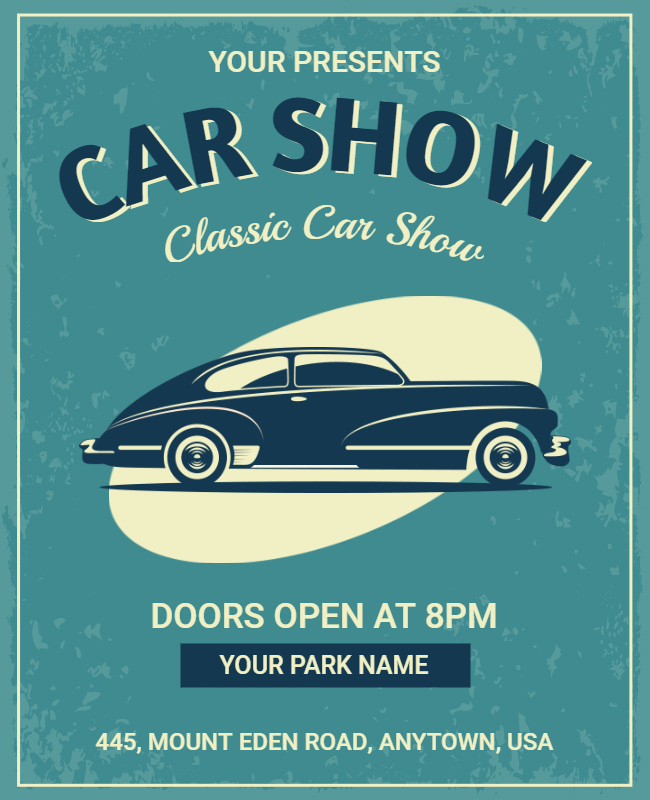 classic car show flyer