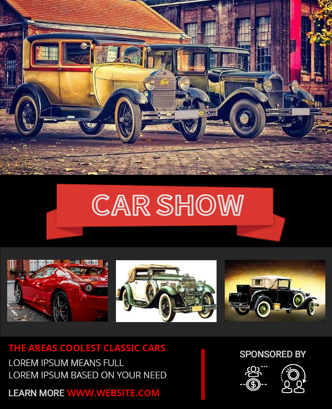 Collage Classic Car Show Flyer