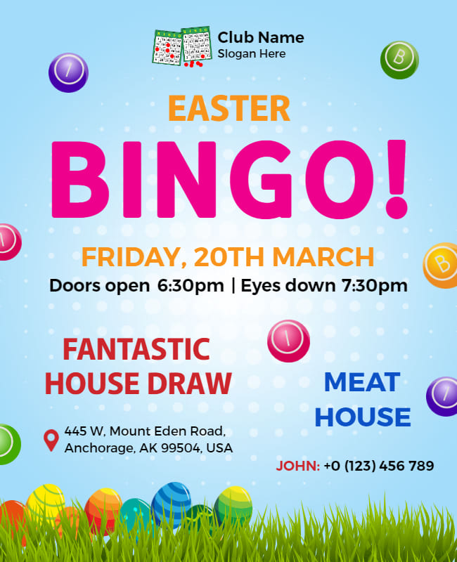 Easter Bingo Flyer