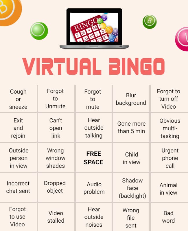 Virtual Bingo Template