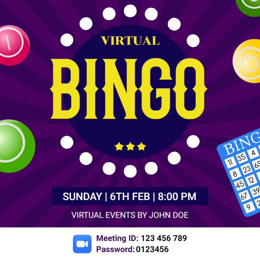 Virtual Bingo Flyer