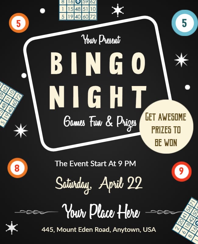 Classical Bingo Night Flyer