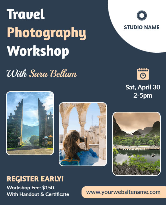 Travel Photography Workshop Flyer