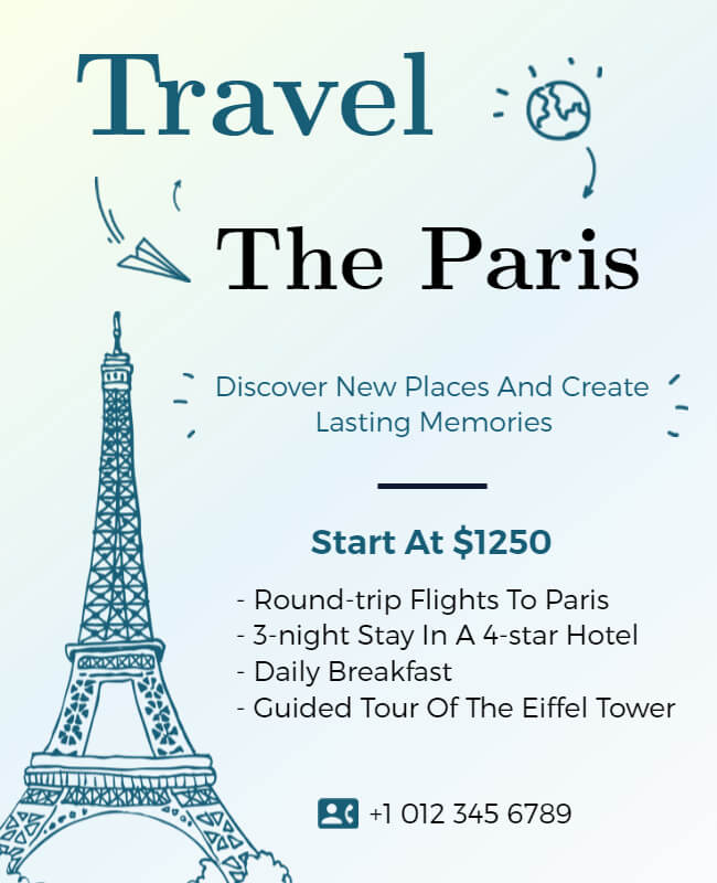 Sketch Travel Flyer
