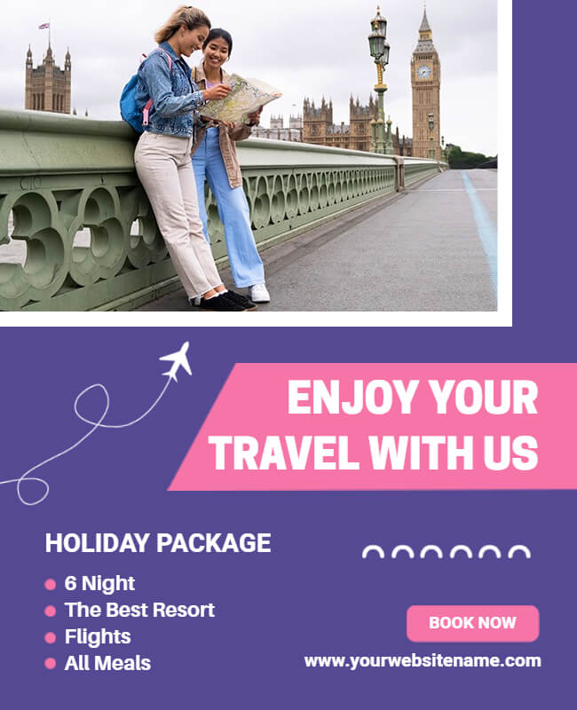 Enjoy Your Travel With Us Flyer