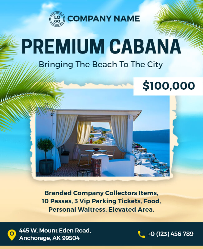 Premium Cabana Travel Flyer