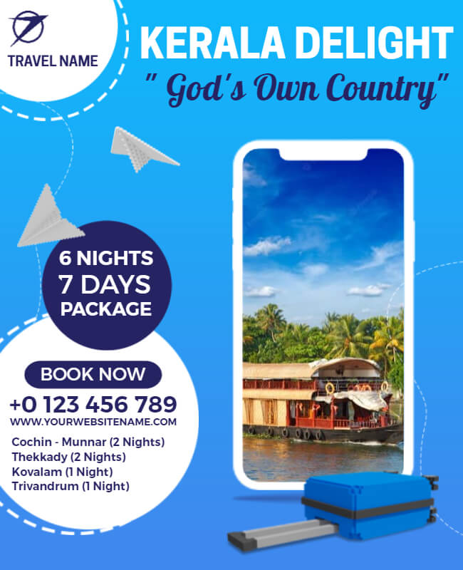 Kerala Delight Travel Flyer