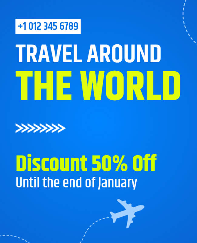 Travel Discount Minimalist Flyer