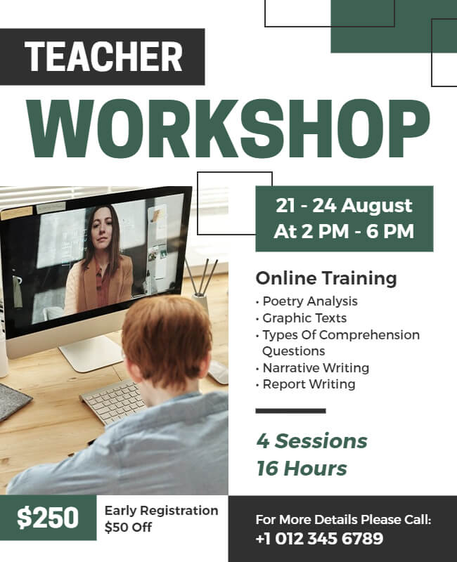 Teacher Workshop Flyer