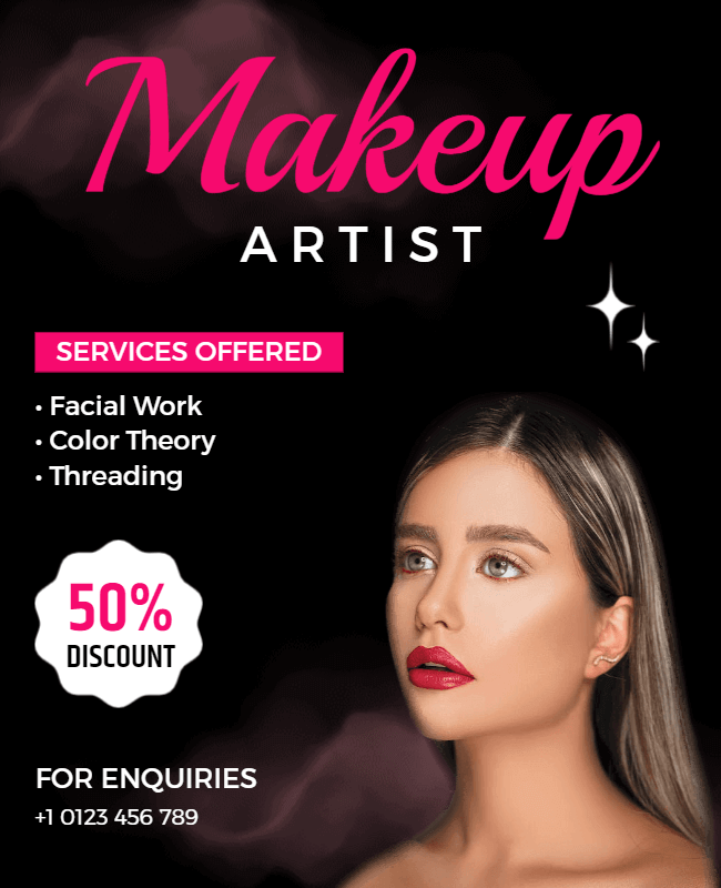 service highlight makeup flyer